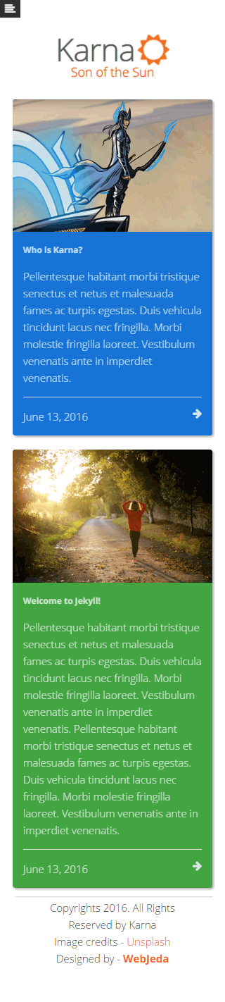 webjeda karna responsive jekyll theme